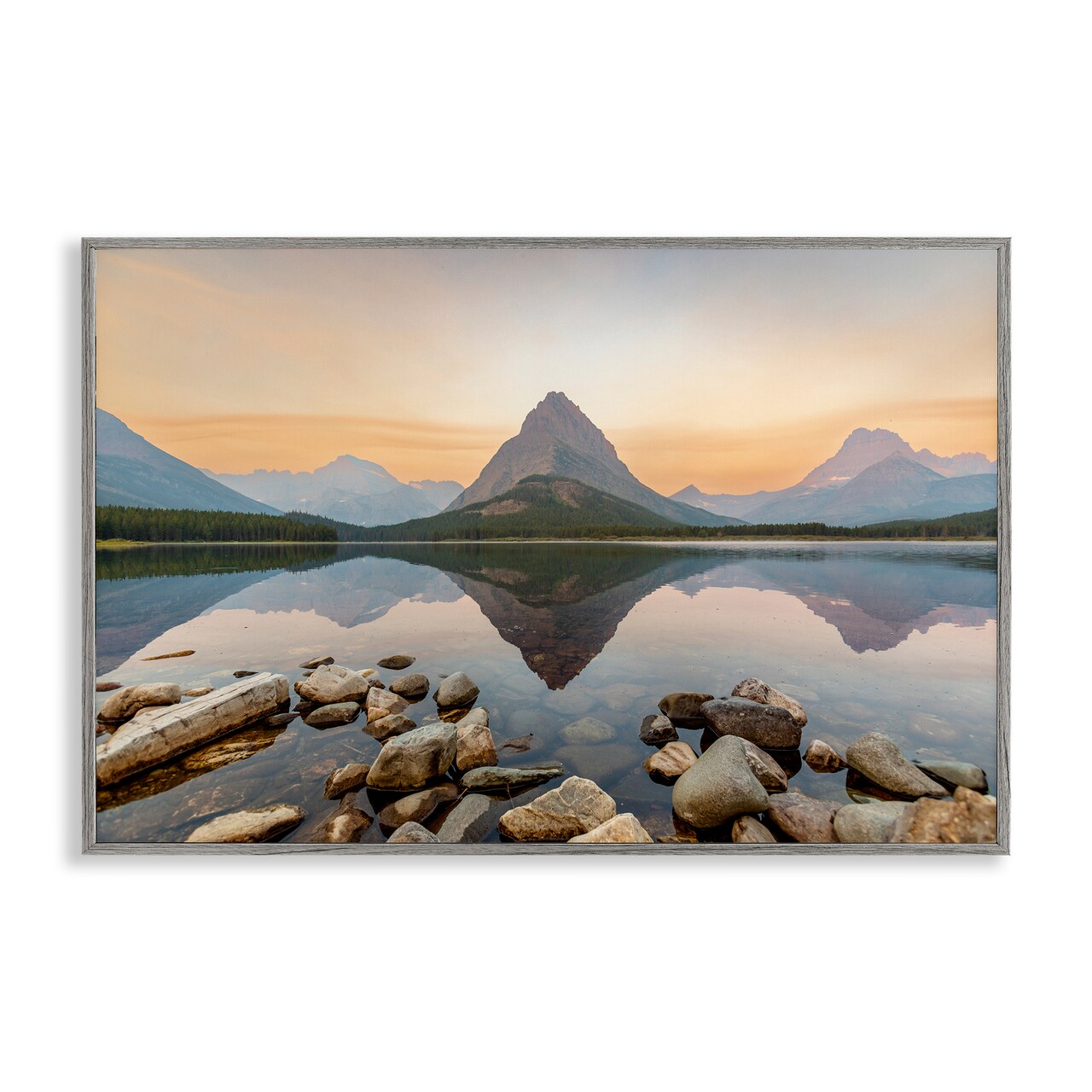 Stupell Industries National Park Central Mountain Framed Giclee, design by Jeff Poe Photography